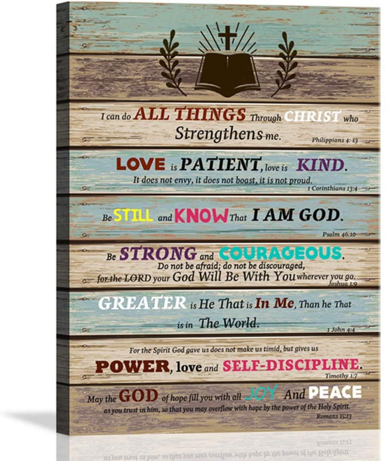 Inspirational Wall Art Scripture Bible Verse Wall Art Christian Canvas Art For Office Bathroom 8258